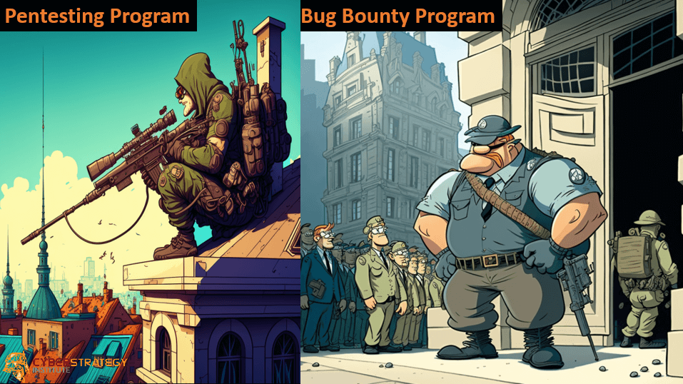 pentesting vs bug bounty with logo 1