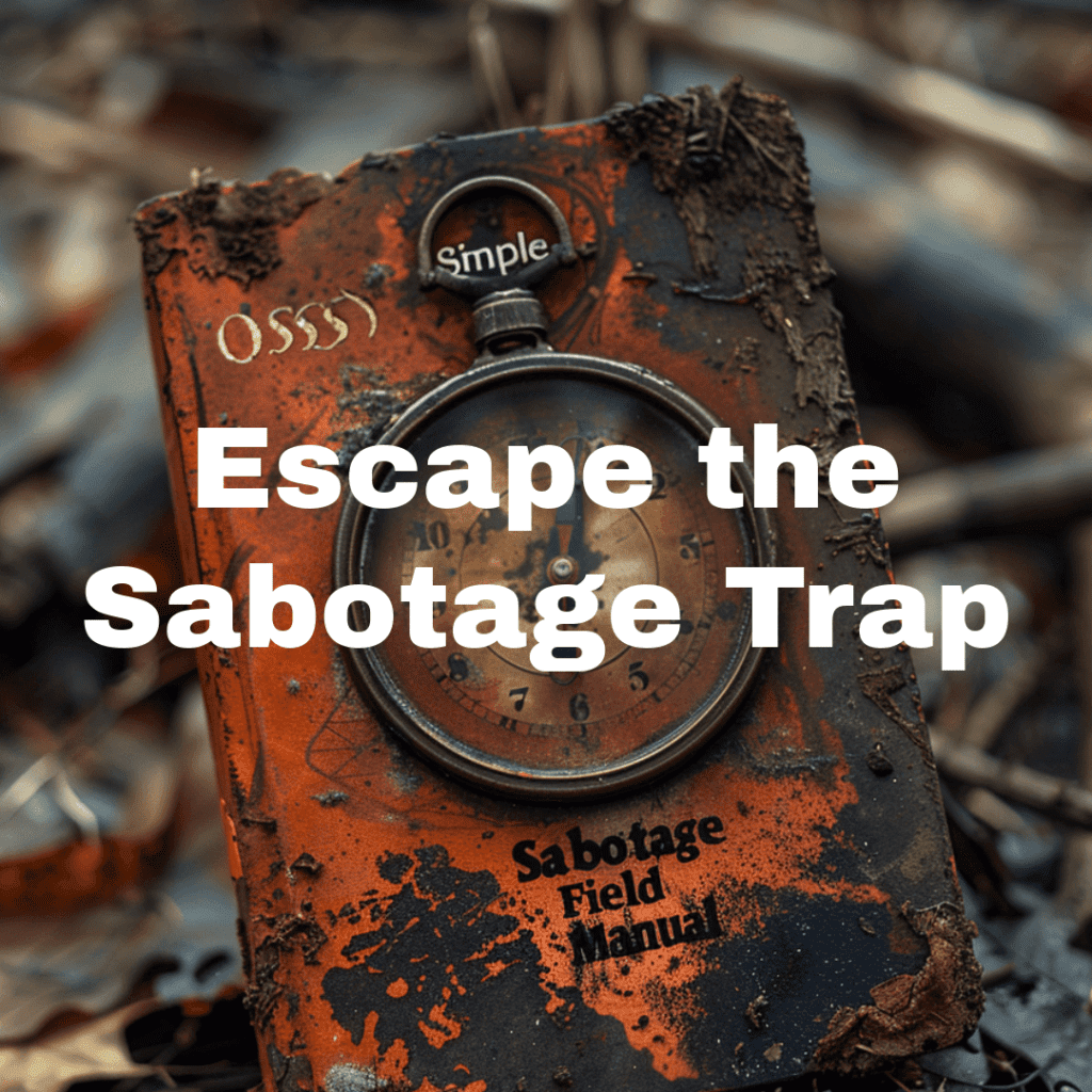 Escape the sabotage trap