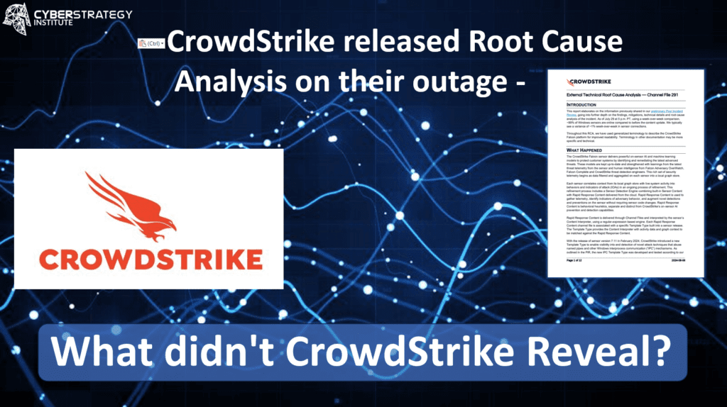 CrowdStrike - What didn't they Reveal