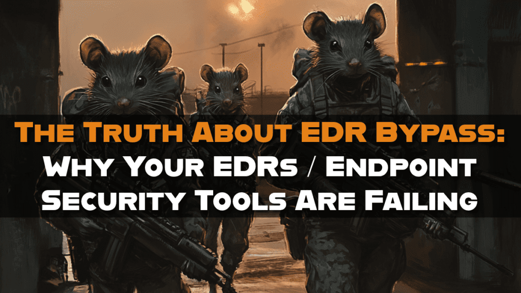 🚨 The Truth About EDR Bypass: Why Your EDRs / Endpoint Security Tools Are Failing 2 The Truth About EDR Bypass - Why Your EDRs - Endpoint Security Tools Are Failing